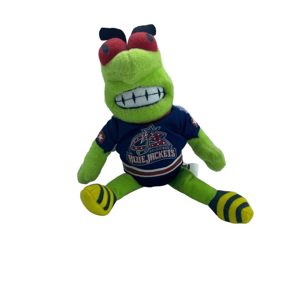 NHL Columbus Blue‎ Jackets Mascot Plush Stuffed Animal Toy Hockey Pellet Filled